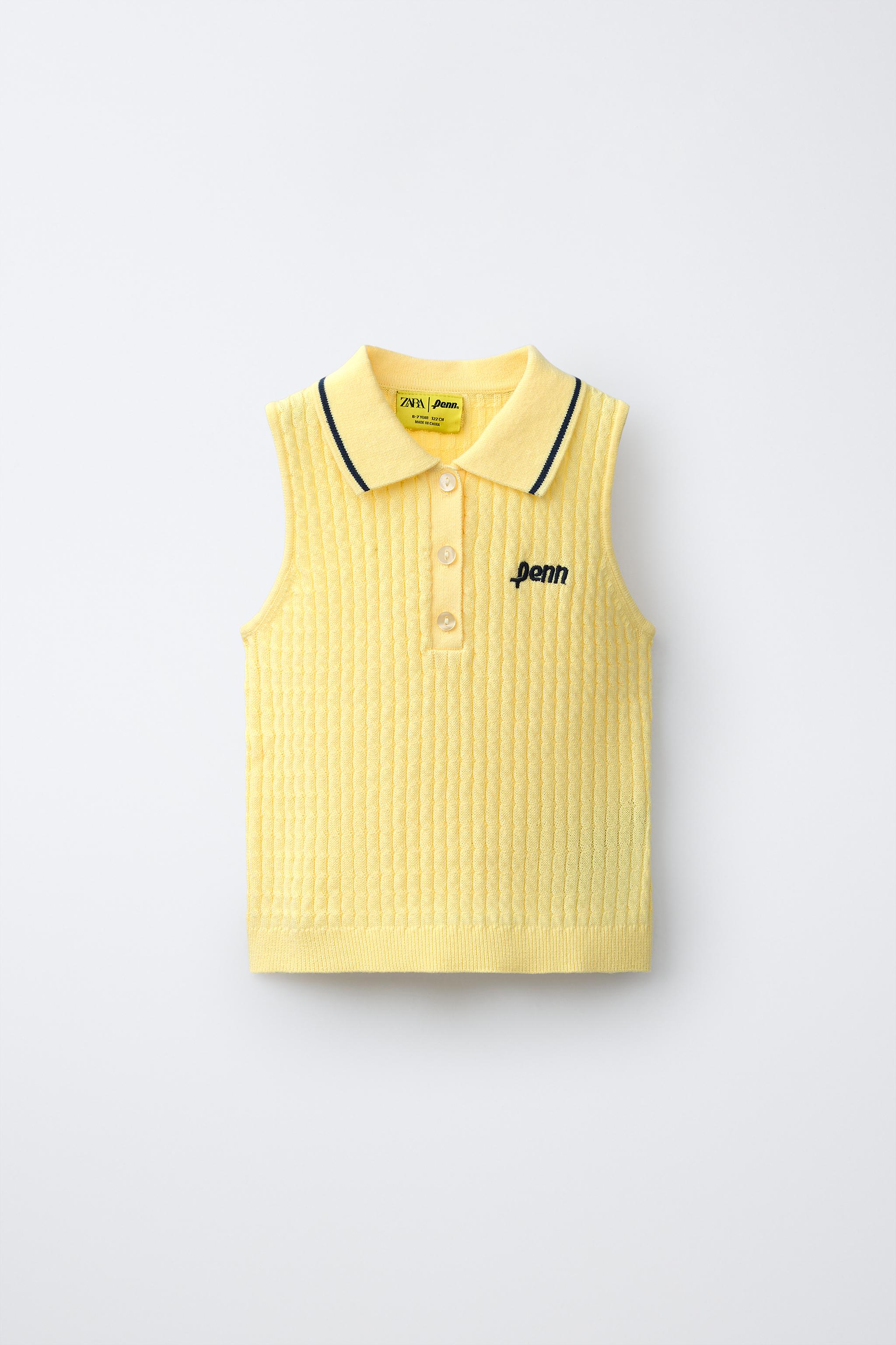 PENN © CABLE KNIT POLO TOP